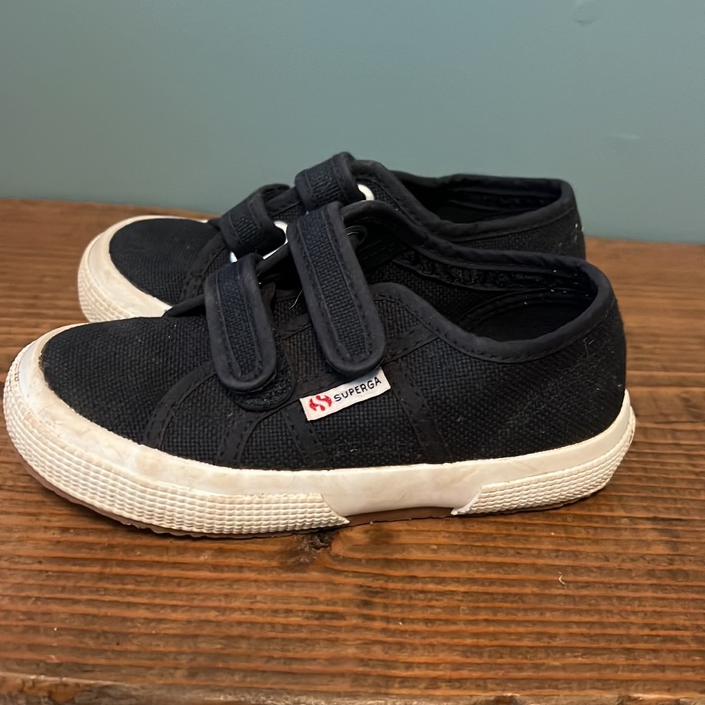 Superga Navy Blue Velcro Sneaker 10.5 Toddler